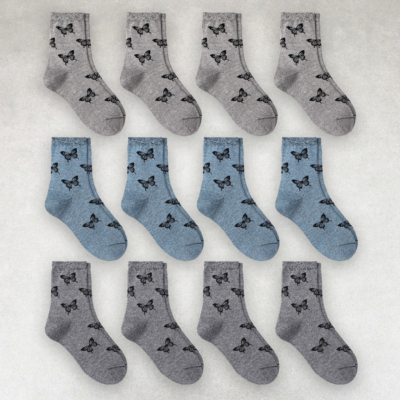 Шкарпетки жіночі 12 пар «Метелики» розмір 36-41 арт. 296.12, фото 1