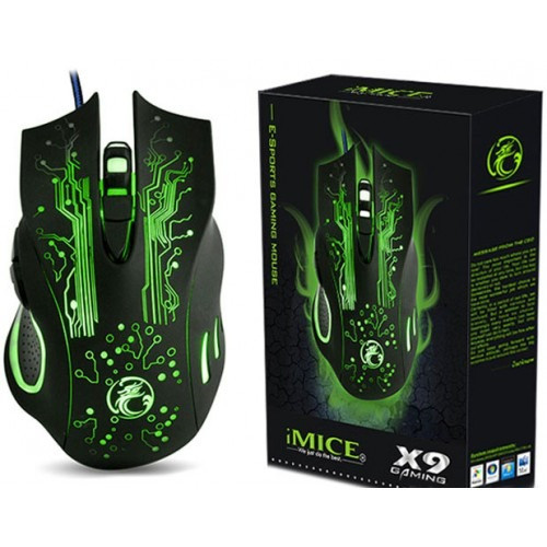 Ігрова миша iMice X9 Gaming Mouse з LED підсвіткою, геймерська дротова мишка для ноутбука та ПК, Подарункова упаковка, фото 1
