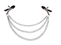 БДСМ Цепочка с зажимами на соски Nipple Clamps Ellips