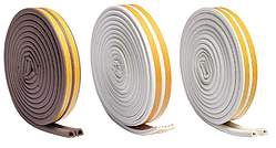 Ущільнювач гумовий E-тип (білий) 9*4 мм 150 м.