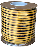 Ущільнювач гумовий 10*12 мм D-тип (чорний) 50 м., фото 2