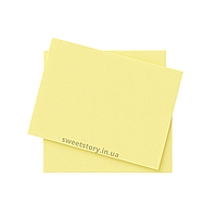 Ультратонкий кольоровий вафельний папір, Жовтий, 5 листів