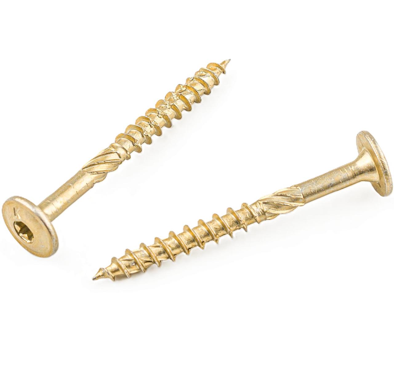 Шуруп-спакс 5х50 конструкційний по дереву з прессшайбою Wkret-Met (уп. 250 шт), фото 1