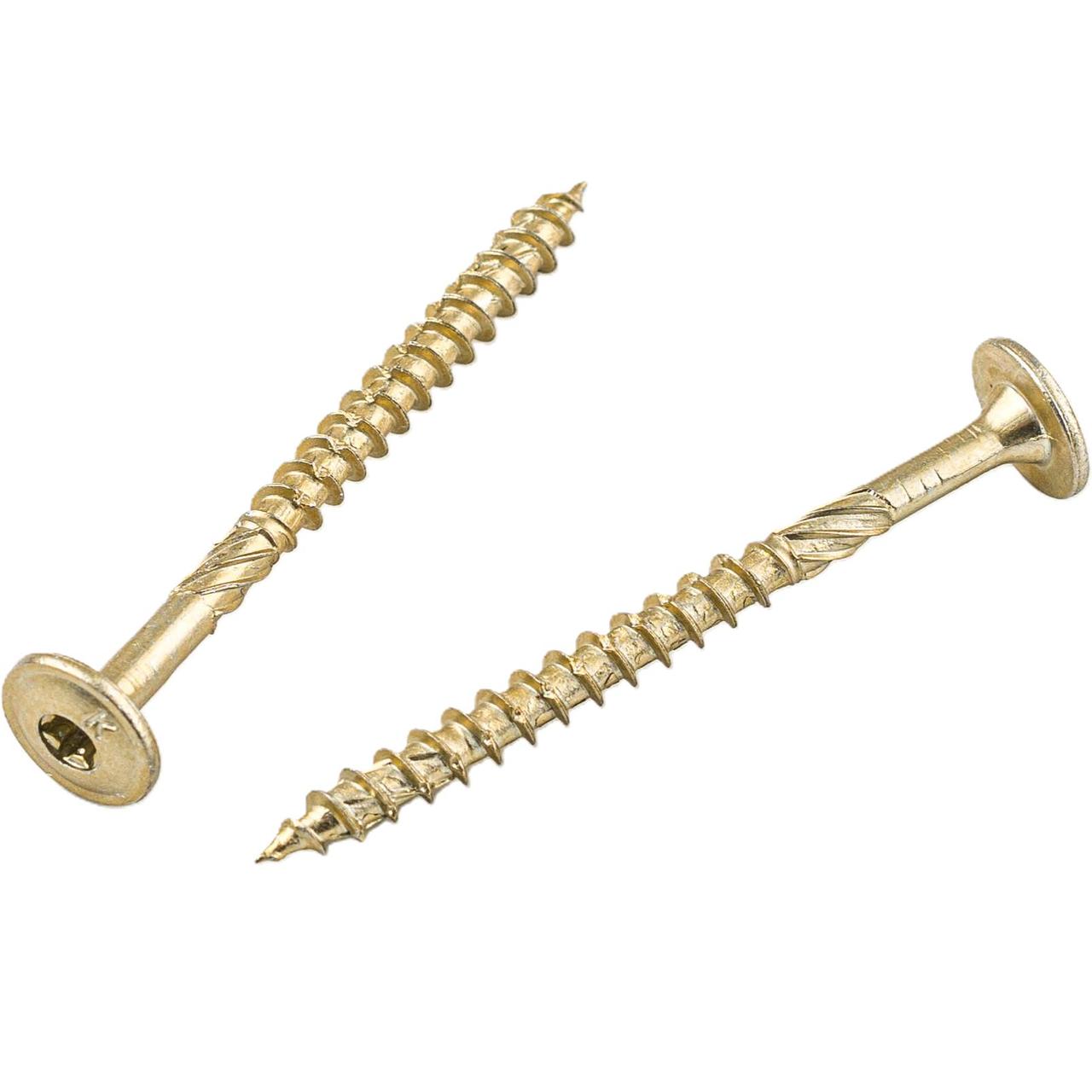 Шуруп-спакс 5х60 конструкційний по дереву з прессшайбою Wkret-Met (уп. 150 шт), фото 1