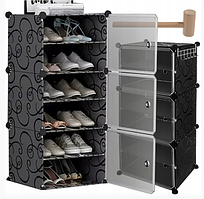 Підлогова підставка для взуття (Обувниця) 44 х 31,5 х 93 см 6 полиць Органайзер для зберігання взуття та речей
