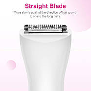 Тример для бікіні електрична бритва для жінок з гребінцем бездротовий безпечний тример для волосся Funstant, фото 4