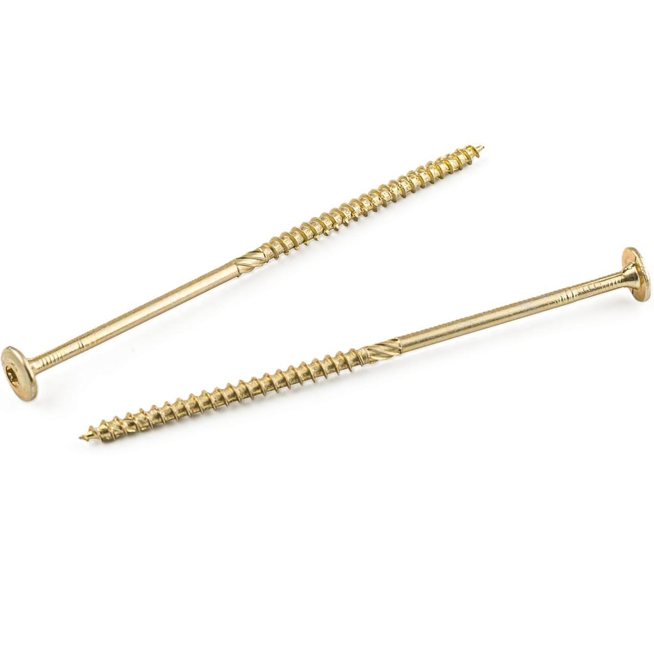 Шуруп-спакс 5х120 конструкційний по дереву з прессшайбою Wkret-Met (уп. 150 шт), фото 1