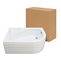 Душовий піддон Shower (L) FERISYA SW-6282 120х80х45 см глибокий асиметричний акриловий, фото 2