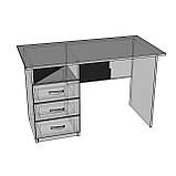 Офісний стіл С-2а Гамма стиль 1200x600x750 Дуб Сонома, фото 3