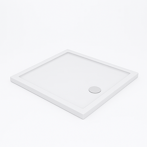 Душовий піддон SHOWER SLIM 90х90х5 см квадратний акриловий інсталяційний