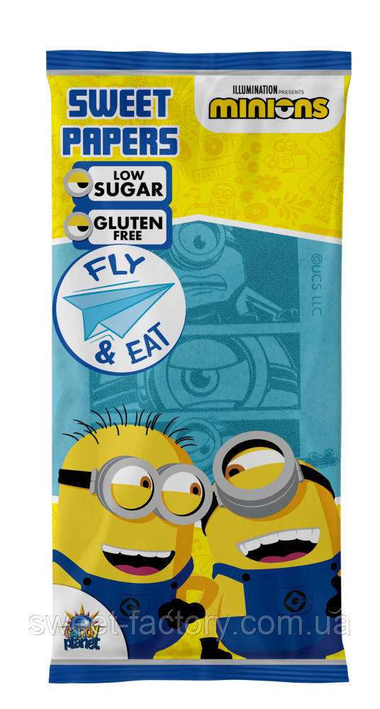 Їстівний папір Candy Planet Sweet Papers Minions & Tattoo 8g, фото 1