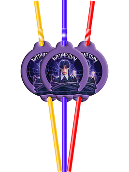 "Венздей 2" - Трубочки "Асорті" (упаковка 8 шт)