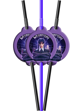 "Венздей 2" - Трубочки "Стилізовані" (упаковка 8 шт)