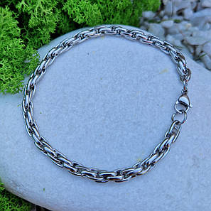 Чоловічий браслет 22 см * 5 мм | Браслет із нержавіючої сталі Stainless Steel, фото 2