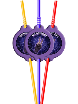 "Венздей 2" - Трубочки "Асорті" (упаковка 8 шт)