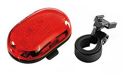 Мигалка задня Infini VISTA I-401R, 5 світлодіодів, 4 режими, 2x"AAA", з кріплю.