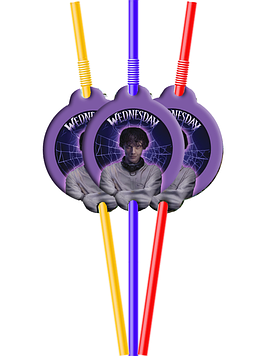 "Венздей 2" - Трубочки "Асорті" (упаковка 8 шт)