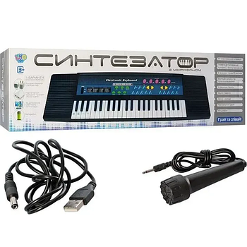 Дитячий синтезатор піаніно ElectronicKeyboard 3738 мікрофон,караоке