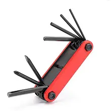 Мультитул велосипедний KENLI (червоний) KL-9804