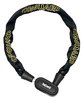 Замок Onguard Fastlock Ланцюг 120 см x 5,5 мм посилений титаном + інтегрований замок, 3 ключі