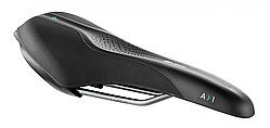 Сідло Selle Royal SCIENTIA A1 Athletic, 3D skingel, оббивка Black gummy/Black mokka, 289х127мм, 380 г, рейли