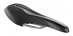 Сідло Selle Royal SCIENTIA A2 Athletic, 3D skingel, оббивка Black gummy/Black mokka, 289х144мм, 390 г, рейли