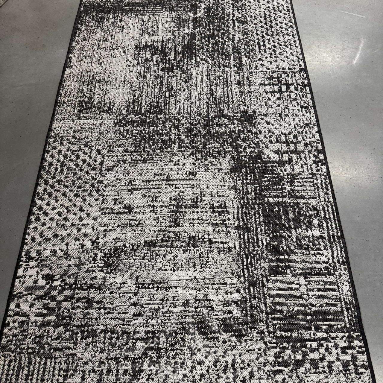 Доріжка без ворсу ширина 0,80м на гумовій основі, не ковзає Flex 19197/80 колір графіт