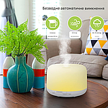 Ультразвуковий дифузор для ефірних олій 500мл, з пультом, 7 кольорів підсвічування, автовимкнення (білий), фото 3