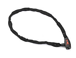 Замок Green Cycle GLK-331 ланцюг 3,8 ммx100 см у текстильній обоймі, чорний