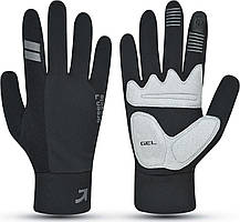 Рукавички Green Cycle Windy із закритими пальцями, міжсезонні, S, чорний
