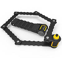 Замок складаний Onguard K9 Heavy Duty Combo, 75 см, 4 ключі +1 з підсвіткою, короб-тримач на раму