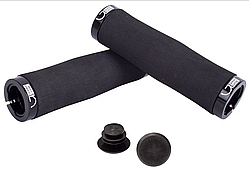 Грипси Green Cycle GGR-413 130 mm спінена гума, ергономічні, чорні з двома чорними замками