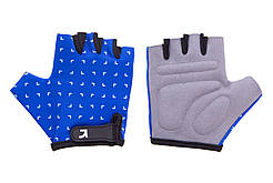Рукавиці дитячі Green Cycle FLASH без пальців XS синьо-білі