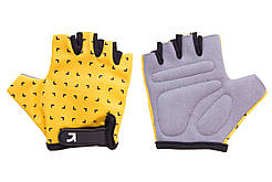 Рукавички дитячі Green Cycle FLASH без пальців S жовто-чорні