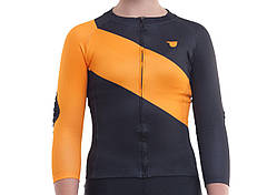 Джерсі Pride Kids, з довжиною рукавів, утеплене, дитяче, чорно-жовтогаряче, XS (5-8 років 104 см)