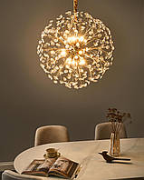 Елегантна люстра кульбаба зі скла та латуні TIMANE