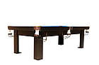 Більярдний стіл Корнет Gold 7 футів для гри в американський пул (ігрове поле ЛДСП 22 мм, лузи з викотом), фото 2