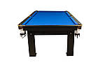 Більярдний стіл Корнет Gold 7 футів для гри в американський пул (ігрове поле ЛДСП 22 мм, лузи з викотом), фото 8