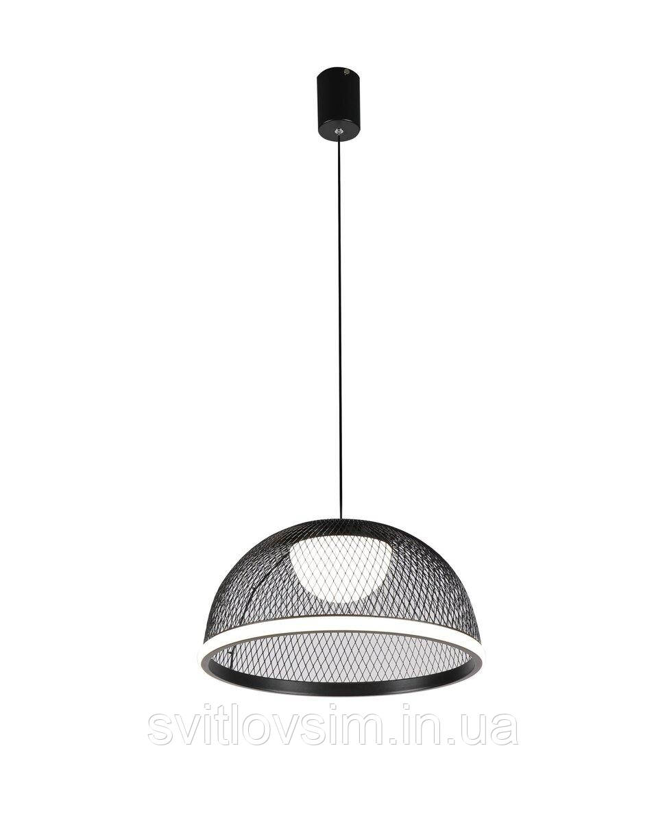 Підвісна світлодіодна люстра 2567/400 (Чорний) з пультом дистанційного керування, фото 1