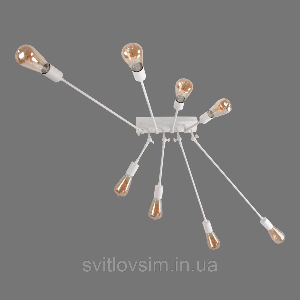 Люстра металева виробництво Sirius PR 1062/8 (білий), фото 1