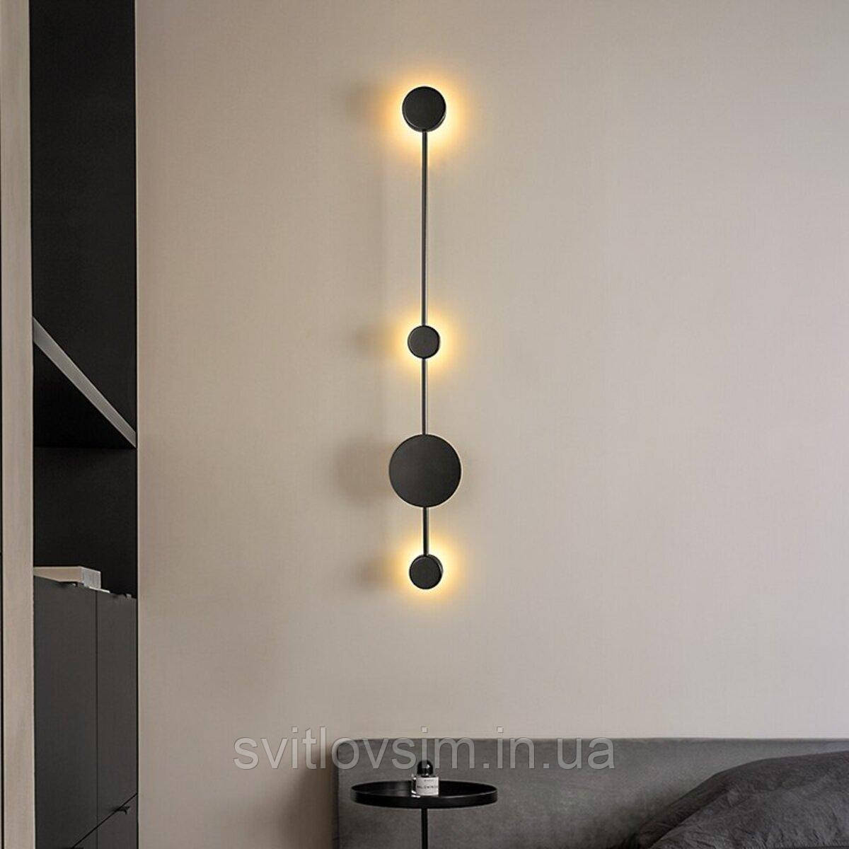 Бра світлодіодне Sirius 8936-3 чорне, фото 1