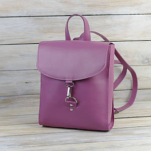 Жіночий рюкзак Венеція з натуральної шкіри колір Фуксія, розмір міні