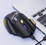 Бездротова ігрова миша iMICE GW-X7 Black з акумулятором та LED підсвіткою, геймерська мишка для ноутбука, фото 8