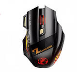 Бездротова ігрова миша iMICE GW-X7 Black з акумулятором та LED підсвіткою, геймерська мишка для ноутбука, фото 4