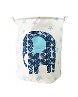 Кошик для іграшок "Слоник" текстильний 48×40 см