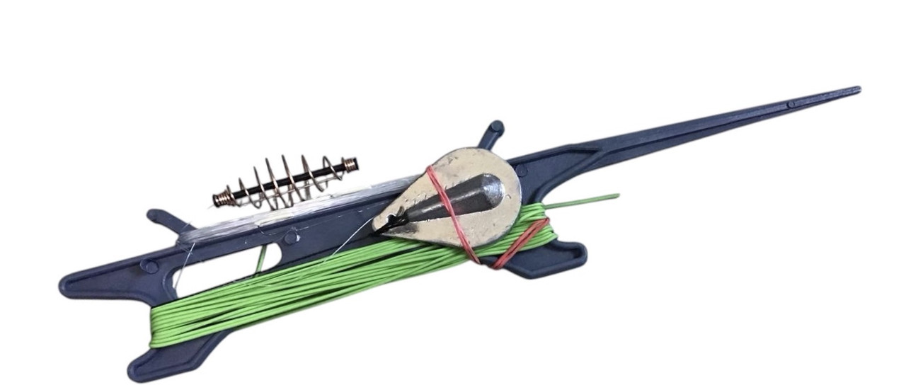 Снасть донка (гумка) готова з вантажем та Загодівельною пружиною., фото 1