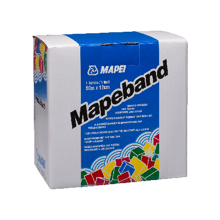 Стрічка MAPEI Mapeband гідроізоляційна, 50 м*12 см, фото 1