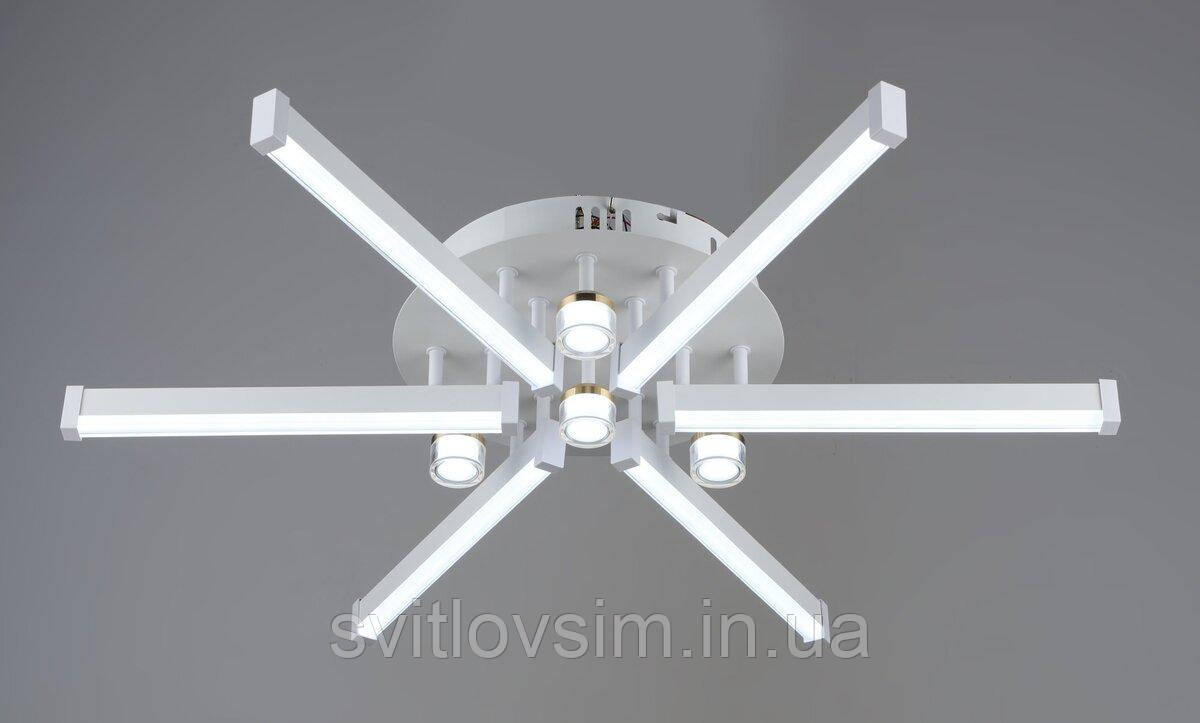 Люстра світлодіодна акрилова стельова Sirius YH1309/6+4, фото 1