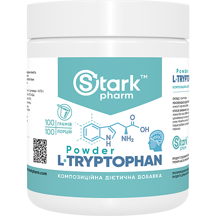 L-триптофан Stark Pharm L-Tryptophan 1000 мг 100 грам, фото 1