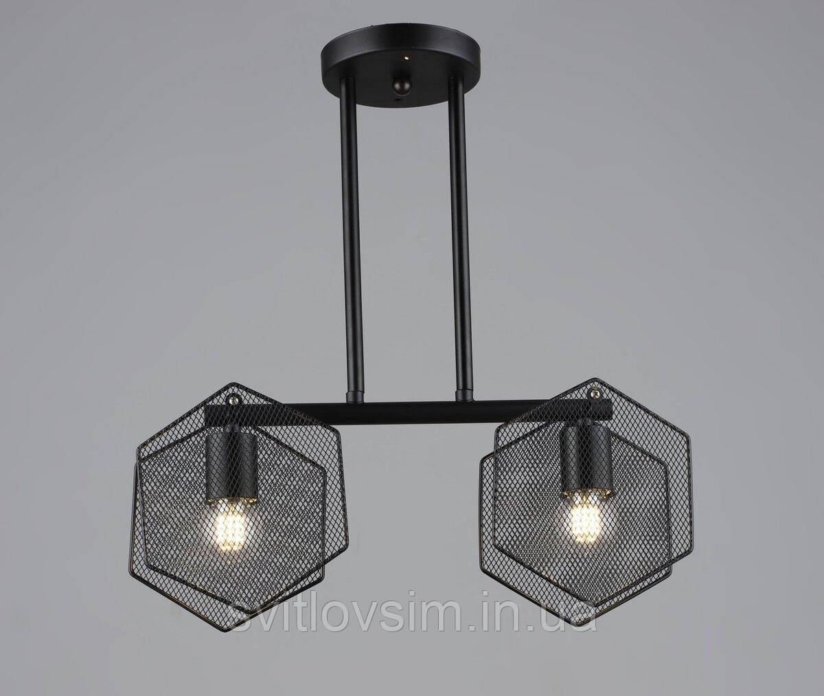 Люстра в стилі лофт Sirius B S2473/2 BK чорна, фото 1